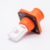 Surlok Power Connectors 8mm Right Angle Plug Socket Orange IP65 120A Busbar Lug One Pair