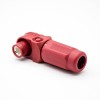 Surlok Power Connectors Female IP67 12mm 1 Pin 350A Plastic Red Cable Right Angle Plug