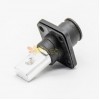 Waterproof High Current Battery Connectors 400A Right Angle Socket 14mm 1 Pin IP67 Cable Plastic Black