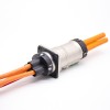 3 針 HVIL 插座 EV 高壓聯鎖連接器 35A 直式金屬 3.6mm 用於 6mm2 電纜