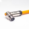 Hochspannungs-Verriegelungsstecker, 1-poliger HVSL-Stecker, 8 mm, 200 A, rechtwinkliges Metall für 50 mm² Kabel, 0,25 m