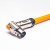 Металл штепсельной вилки 8мм 200А Пин ХВСЛ соединителя 1 высокого напряжения прямоугольный для кабеля 0.25М 50мм2