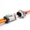 Штепсельная вилка металла Пин 35А ХВСЛ высоковольтного кабеля 3.6мм замка безопасности 3 прямая для провода 6мм2