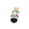 High Voltage Safety Lock Cable 3.6mm 3 Pin 35A Straight Metal HVSL Plug For 6mm2 Wire