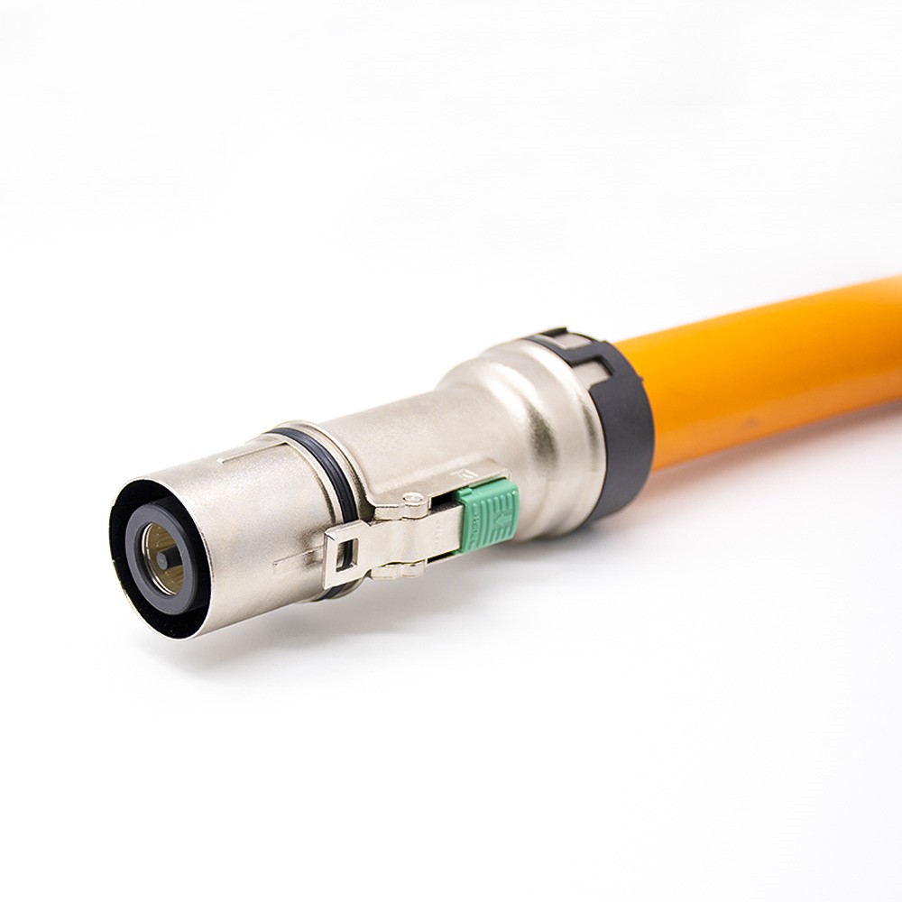 HVIL Konnektör Kablosu 1 Pin 14mm 500A Düz Metal IP67 Fiş Teli 150mm2 0.5M
