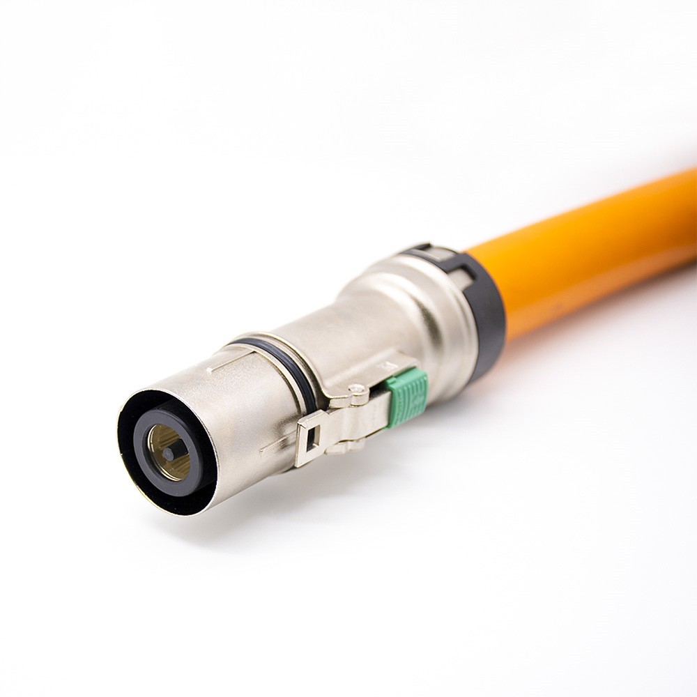 Câble de connecteur HVIL 1 broche 14mm 500A droit métal IP67 fil de prise 150mm2 0.5M