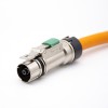 Cable conector HVIL 1 pin 25 mm2 Longitud de línea 0,5 M Recto 125A Enchufe de metal 6 mm