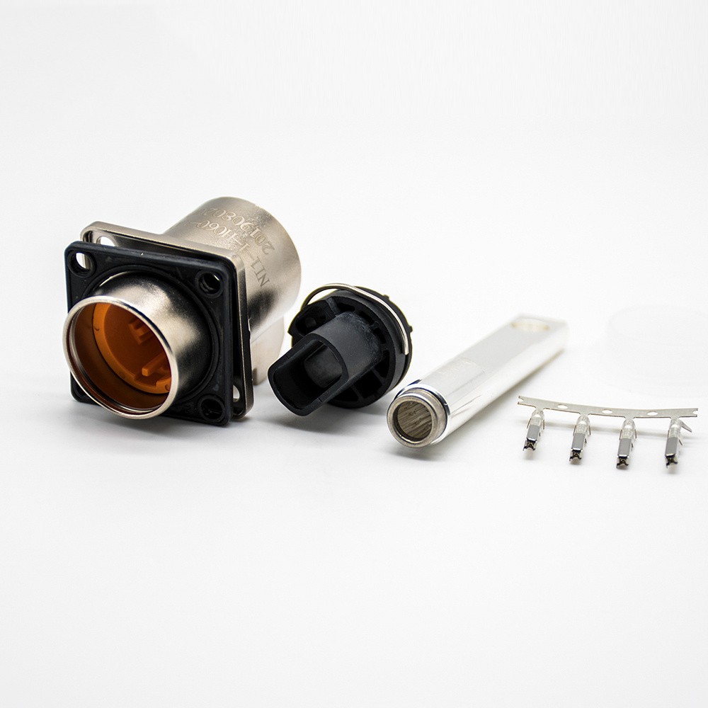 125A HVIL Connector High Voltage Interlock 1Pin 6mm  Socket Metal W/busbar M6 Thread Hole