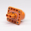 High Voltage Connection 2 Pin 180° Plastic Socket 150A