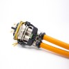 高壓連接器 EV 2 針金屬直插頭插座 125A 直屏蔽