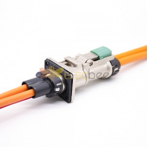 HVSL 連接器 2pin 35A 屏蔽插座和插頭 直型 金屬 IP67 6 mm2 35A MAX
