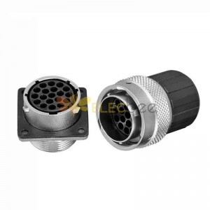 19Pin New Energy Vehicle Connector Crimp Terminal Straight Male Plug Socket with Plastic Hood and 19 Male Terminals