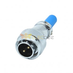 2 Pin Aviation Plug RA20 Connecteur de l’industrie droite de gaine de câble mâle