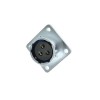 3 Pin Aviation Connector RA16 4Hole Square Flange Socket