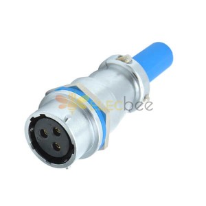 3 Pin Aviation Power Connector RA16 Straight Cable Sheath Docking Waterproof Female Socket 3 Pin Aviation Power Connector RA16 S