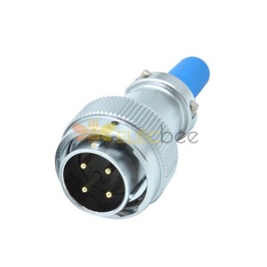 4 Pin Aviation Plug RA24 Connecteur circulaire de l’industrie de la gaine de câble mâle