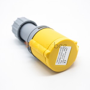 IEC 60309 Feminino 16A 3pin 110V-130V 50/60Hz 4h 2P+E IP44 CEE Cabo Industrial Mount Connector