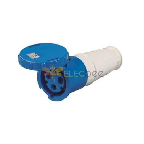 125A 3pin工業插頭藍色電纜安裝連接器IP67防水IEC60309
