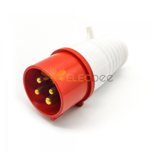 Industrial Connector Plug 4P 16A 380V-415V 3P+E 6h IP67