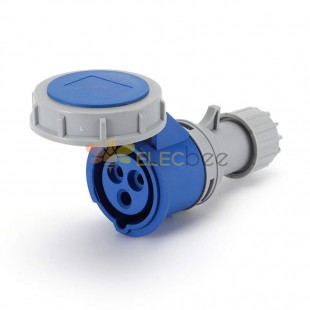 Waterproof Industrial Connector Socket 3Pin 16A 250V 2P+E IP67