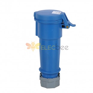 Waterproof Industrial Connector Socket 3Pin 32A 230V 2P+E IP44