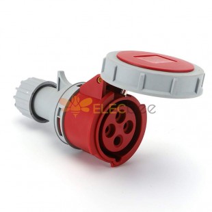 Waterproof Industrial Connector Socket 4Pin 32A 250V 3P+E IP67