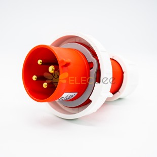 60309 32A 32A 4pin 380V-415V 50/60Hz 4P 6h 3P+E Waterproof IP67 CEE Industrial Connector Plug Red
