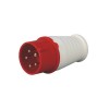 CEE Plug 5pin 16A 380V-415V 50/60Hz 5P 6h 3P+E IP44 IEC60309 Industrial Connector Red