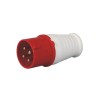IEC60309 6h 16A 4pin 380V-415V 50/60Hz 4P 3P+N+E IP44 CEE Industrial Plug Red