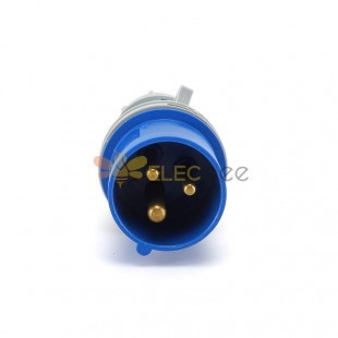 Waterproof Industrial Connector Plug 3Pin 32A 250V 2P+E IP44