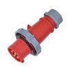 Waterproof Industrial Connector Plug 4Pin 16A 400V 3P+E IP67
