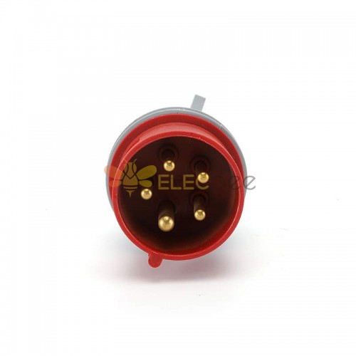 Waterproof Industrial Connector Plug 5Pin 16A 380-415V 3P+E+N IP44