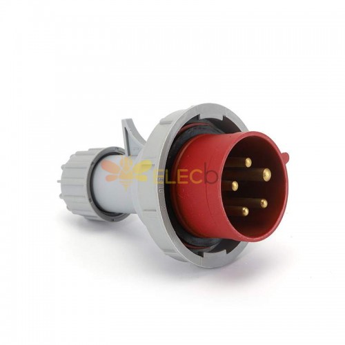 Waterproof Industrial Connector Plug 5Pin 16A 380-415V 3P+E+N IP67