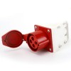 Waterproof Industrial Connector Socket 4Pin 32A 380-415V 3P+E IP44