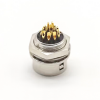 Elecbee HR10 Connectors Female Receptacle 12 Pin Straight Solder Cup Back Mount Circular Push-Pull Connector