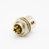 Elecbee 6 pin Female HR10 Connector Receptacle Straight Solder Cup Back Mount Circular Push-Pull Connector 5pcs