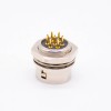 Elecbee HR10 Circular Connector Female Receptacle 7 Pin Straight PCB Through Hole Back Mount Circular Push-Pull Connector