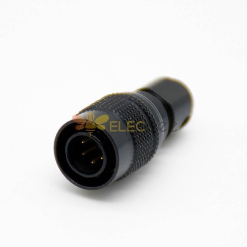 HR10 HRS Male Plug 6 Pin Solder Cup black Straight Circular Push-Pull Connector