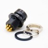 HRS Elecbee Connector Male Receptacle 6 Pin Straight Back Mount Solder Cup HR10 Circular Push-Pull Connector