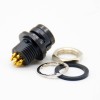 HRS Elecbee Connector Male Receptacle 6 Pin Straight Back Mount Solder Cup HR10 Circular Push-Pull Connector