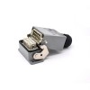Heavy Duty Industrial Connector H10A M25 Homme Butt-Joint Femelle 10Pin Silver Plating Bulkhead Montage