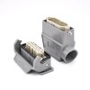 Heavy Duty Multi Pin Connector H16A 18Pin Silver Plating Size PG21 Plastic button Female Butt-joint Male