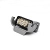 Heavy Duty Power Connector H10A M25 Bulkhead Montage 12Pin Silver Plating Male Butt-Joint Femelle