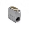 Heavy Duty Power Connector H10A M25 Bulkhead Mounting 12Pin Silver Plating Male Butt-Joint Female