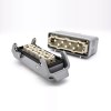 7-Pin-HDC-Steckverbinder Männlich Weiblich Butt-Joint Plastic Button Male Top Cable Entry Schottmontage H24B Shell M32