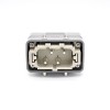 Heavy Duty 4 Pin Connector H10B Silver Plating Male Butt-Joint Female M25 Bulkhead Mounting