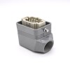 Heavy Duty Electrical Connector H6B Silver Plating 6Pin Male Butt-Joint Female PG16 Surface Mounting