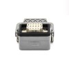 Heavy Duty Rectangular Connectors H6B 16Pin Silver Plating M32 Male Butt-Joint Female Bulkhead Mounting