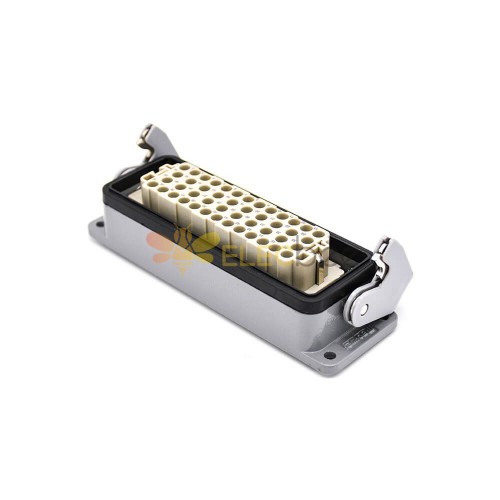 Überlastungsstecker 56-Pin-Stecker Buchse Stoßverbindungsseite Kabelstecker ohne Kontakte H24B-Gehäuse PG21 Schottmontage