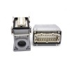 16Pin HDC Connecteur Mâle Femme Butt-Joint Hasp High Top Cable Entry High Surfice Mounting H16T Shell PG29